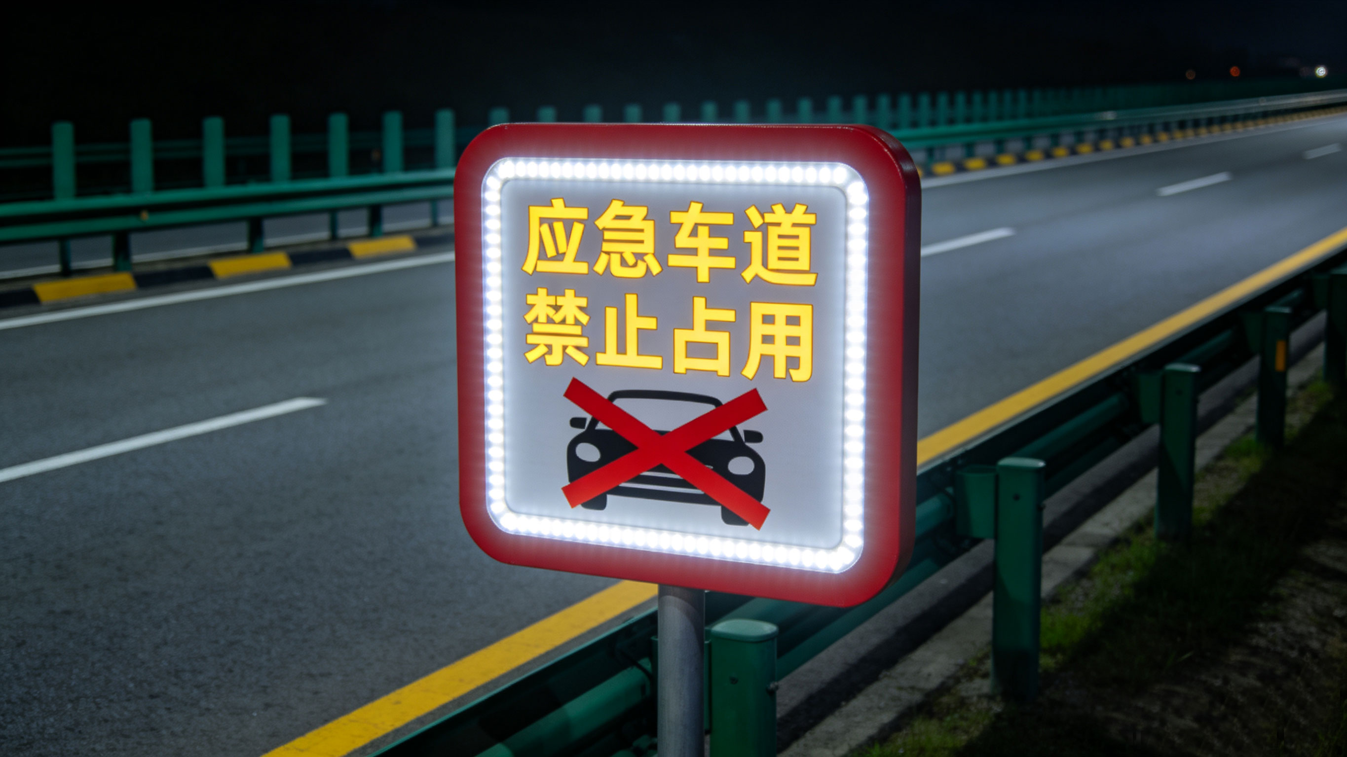 应急车道占空提示发光标志